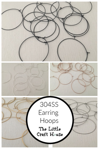 304 Stainless Steel Earring Hoops