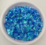 LCH Glitter Approx.  20gm Resin Fill Flakes Iridescent Blue