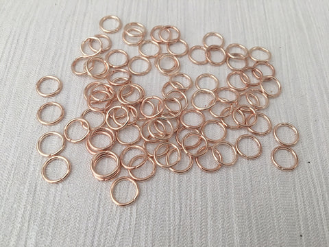 Jump Ring Rose Gold Colour 15gm Various Sizes