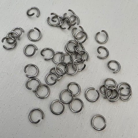 Open Jump Ring 304 Stainless Steel 20gm Pack - 6mm, 7mm, 8mm, 9mm or 10mm