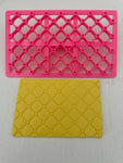 Pink Texture Plate 12x7cm #2