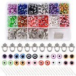 820PC Evil Eye Pendant Making Kit with Container