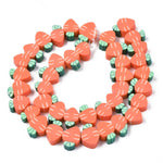 BS0125 Bead Strand Polymer Clay Carrot 9-11x6-8x4mm Approximately 40 Pieces Per Strand