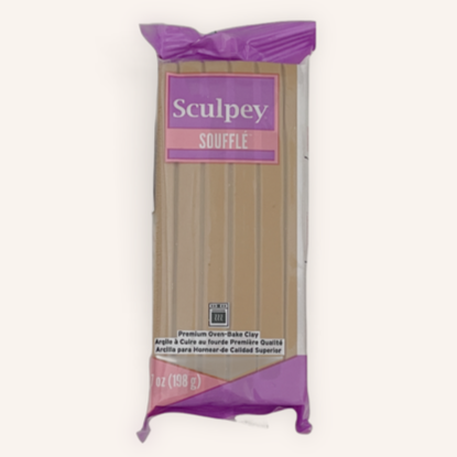 Sculpey Souffle Polymer Clay 198G 7oz Block Latte