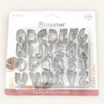 Metal Clay Cutter Set Alphabet 26PC