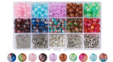 616PC Acrylic Crackle Bead Kit with Container