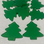 Laser Cut Christmas Acrylic - Tree 40mm 1 Hole PAIR