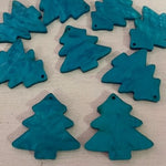 Laser Cut Christmas Acrylic - Tree 40mm 1 Hole PAIR