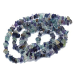 BS0136 Bead Strand Natural Fluorite Stone Chips 4-10x4-6x2-4mm Approximately 210 Pieces Per Strand