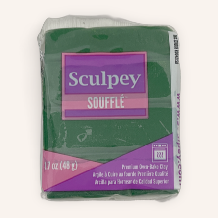 Sculpey Souffle Polymer Clay 48G Block Racing Green