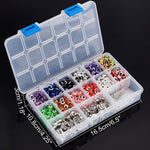 820PC Evil Eye Pendant Making Kit with Container