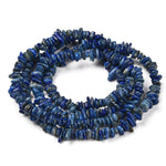 BS0096 Bead Strand Natural Lapis Lazuli Stone Chips 4-10x4-6x2-4mm Approximately 180 Pieces Per Strand