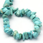 BS0067 Bead Strand Natural Turquoise Chips Green 8-18x6-12x3-7mm Approximately 160 Pieces Per Strand