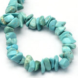 BS0067 Bead Strand Natural Turquoise Chips Green 8-18x6-12x3-7mm Approximately 160 Pieces Per Strand