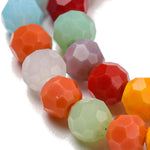 BS0048 Bead Strand Glass Faceted Round Mixed Colour 4mm Approximately 87 Pieces Per Strand