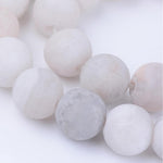 BS0059 Bead Strand Natural Agate Frosted Dyed Round 8mm Approximately 47 Pieces Per Strand