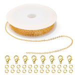 1M Golden Brass Chain and Findings Pack