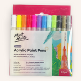 Mont Marte Acrylic Paint Pen Fine Tip 12PC Set