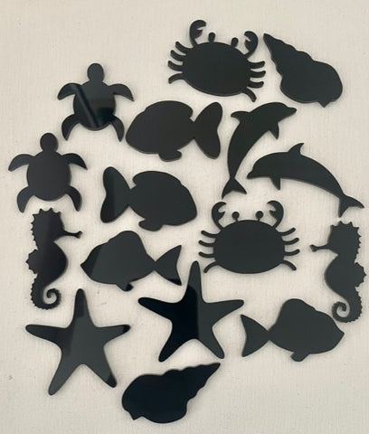 Mold Making Acrylic Blanks - 16PC Sea Animals