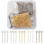 1000PC Iron 20x0.7mm Eye Pin with Container