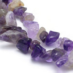 BS0094 Bead Strand Natural Amethyst Chips 5-8mm Approximately 180 Pieces Per Strand