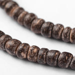 BS0016 Bead Strand Natural Coconut Rondelle Brown 3.5x2-3.5mm Approximately 160 Pieces Per Strand