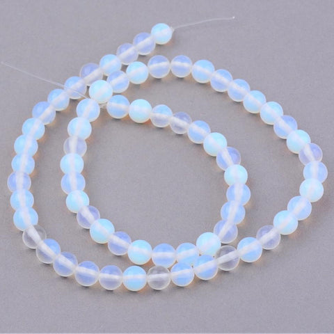 BS0074 Bead Strand Opalite Round 8mm Approximately 45 Pieces Per Strand