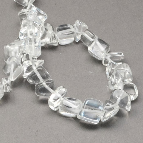 BS0138 Bead Strand Natural Quartz Crystal Rock Chip 8-18x6-12x3-7mm Approximately 160 Pieces Per Strand