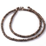 BS0016 Bead Strand Natural Coconut Rondelle Brown 3.5x2-3.5mm Approximately 160 Pieces Per Strand