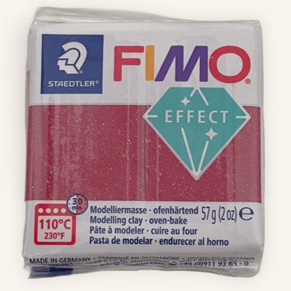FIMO Effect Polymer Clay 57G Block Galaxy Red (202)