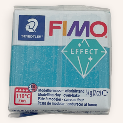 FIMO Effect Polymer Clay 57G Block Galaxy Turquoise (392)