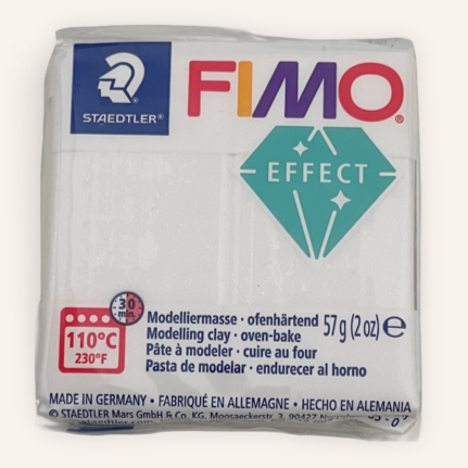 FIMO Effect Polymer Clay 57G Block Galaxy White (002)