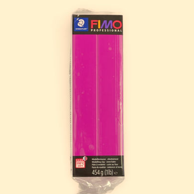 454G Block FIMO Professional Polymer Clay True Magenta (210)