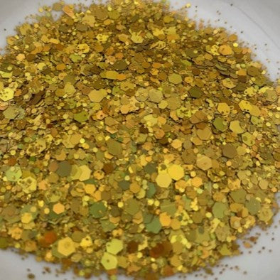 Glitter Chunky Holographic 100g Bag Gold