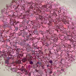 Glitter Chunky Holographic 100g Bag Pink Flamingo