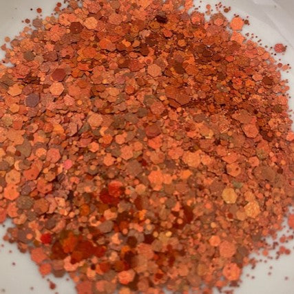 Glitter Chunky Holographic 100g Bag Rust