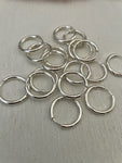 304 Stainless Steel Huggie Earring 20mm Round (2.5mm Thick) Vacuum Plated Bright Silver