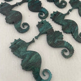 Laser Cut Acrylic - 50mm Seahorse 1 Tag Hole Inward Facing PAIR