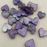 Laser Cut Acrylic Heart Stud 12mm Pair LIMITED STOCK