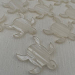 Laser Cut Acrylic - 40mm Turtle 1 Tag Hole PAIR