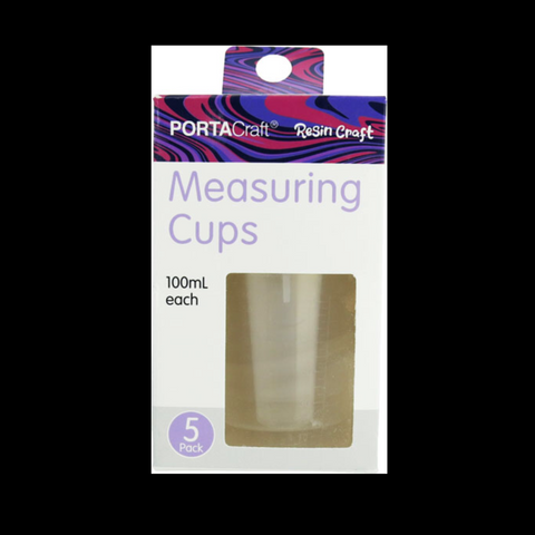 Portacraft Plastic  Measuring Cup 100ml 5 Pack