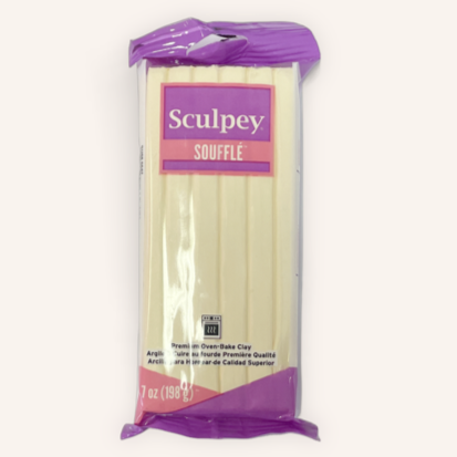 Sculpey Souffle Polymer Clay 198G 7oz Block Ivory