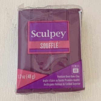 Sculpey Souffle Polymer Clay 48G Block Smoky Mauve