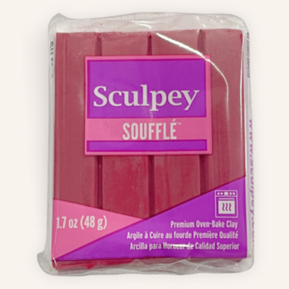Sculpey Souffle Polymer Clay 48G Block Cabernet