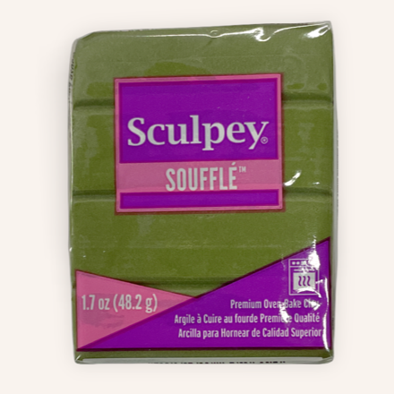 Sculpey Souffle Polymer Clay 48G Block Khaki Green
