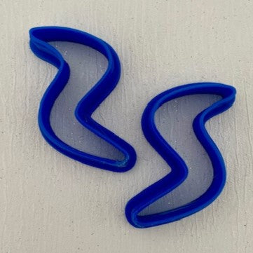3D Printed Polymer Clay Cutter - Swirl 2 Piece Set