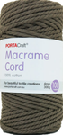 Portacraft Macrame Cord 100% Cotton 4mm 300G Approx. 100 Metres Taupe Brown