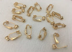 Golden Colour Vacuum Plated 304 Stainless Steel Clip-On Post Converter Earring