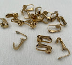 304 Stainless Steel Vacuum Plated Golden Colour Clip-On Earring 5mm Pad