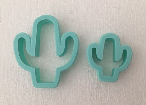 3D Printed Polymer Clay Cutter - Cactus 2 Piece Set